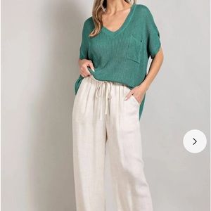 NWT eesome jade short sleeve oversized sweater size S